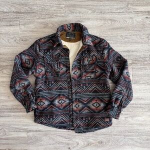 JACHS NY Sherpa-Lined Wool Shirt Jacket – Size Medium